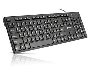Modern slim compact design, traditional key layout,  REAL-EL Comfort 7080
